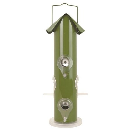 Perky-Pet Perky-Pet 8040438 1 lbs Wild Bird & Finch Metal Tube Bird Feeder; 6 Ports 8040438
